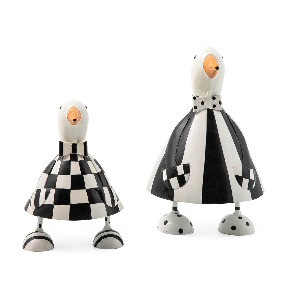 Mackenzie-Childs Striped Metal Goose 11.75in NEW - Picture 2 of 13